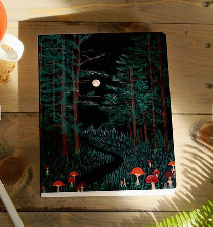 Denik: Moonrise Forest Medium Layflat Notebook