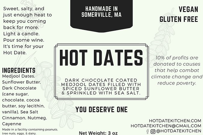Hot Dates Kitchen: Hot Dates