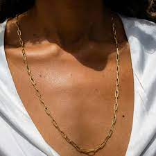 Purpose Jewelry: Swing Paperclip Necklace  (Gold Tone)