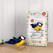 The Crafty Kit Company: British Birds Blue Tit Needle Felting Craft Kit