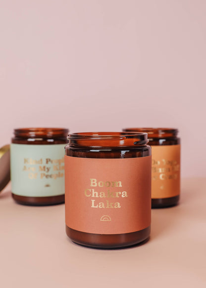 Jax Kelly: Mantra Candle - Boom Chakra Laka