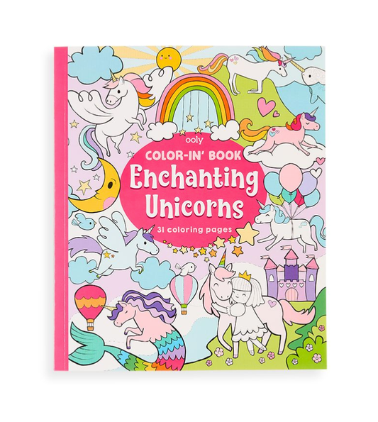 OOLY: Color-in' Book: Enchanting Unicorns