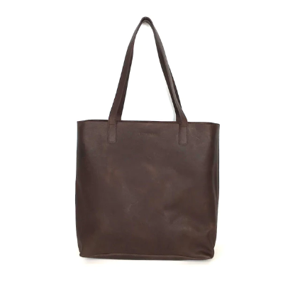 Made Free Leather Day Tote: Brown