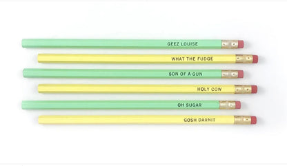 Grey Street Paper: Grandma's Cuss Words Set of 6 Pencils