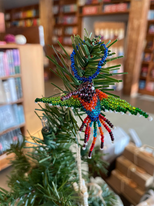 Heart of the Sky: Beaded Hummingbird Ornament