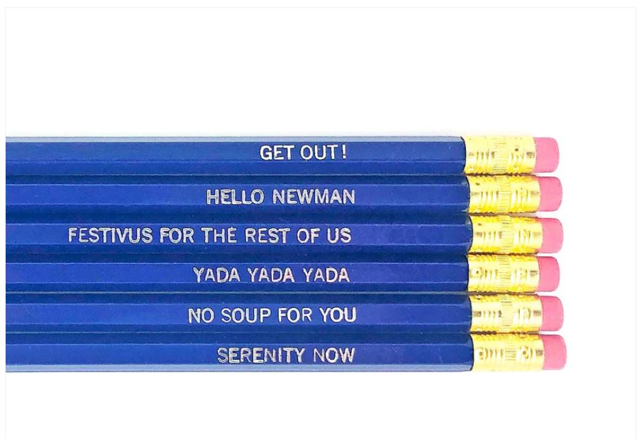 Grey Street Paper: Seinfeld Set of 6 Pencils