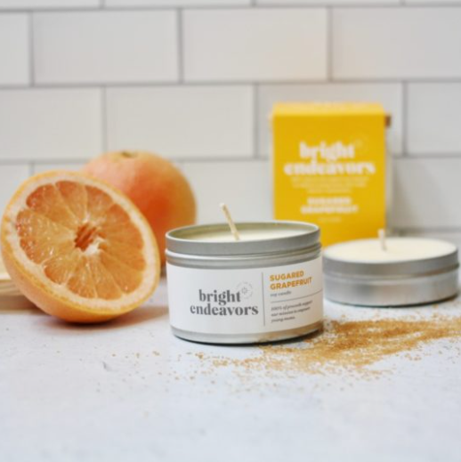 Bright Endeavors Candle: Sugared Grapefruit