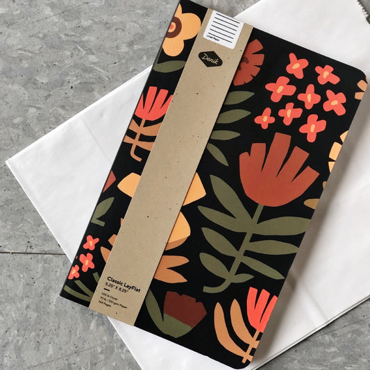 Denik: Chunky Floral Classic Layflat Notebook