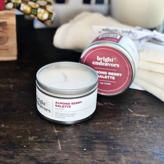 Bright Endeavors Candle: Almond Berry Galette (8 oz.)