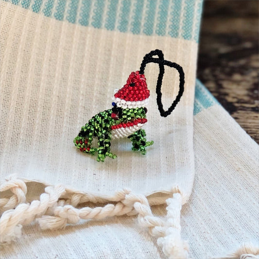 Heart of the Sky: Beaded Frog Ornament