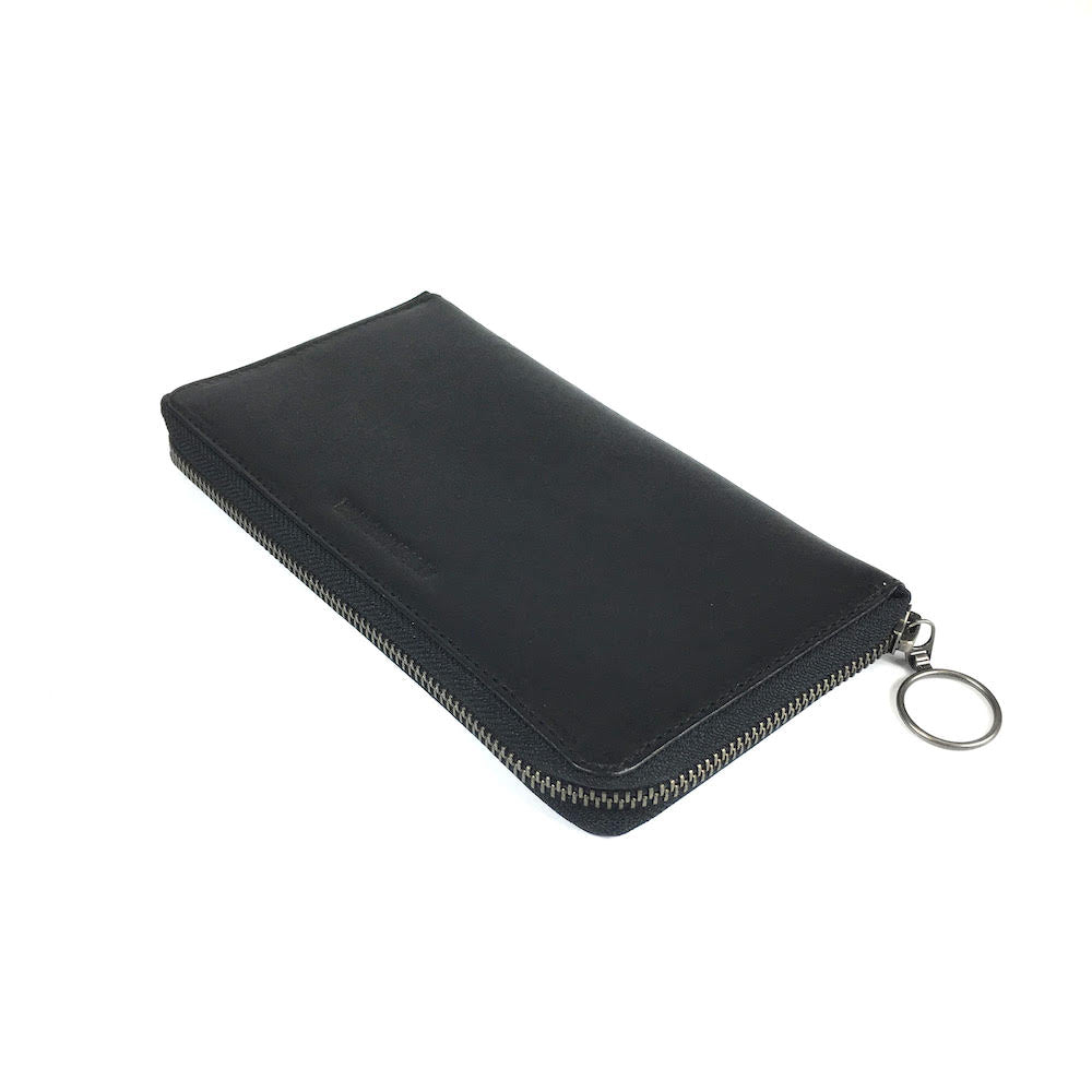 Made Free Zipped Wallet: Charcoal